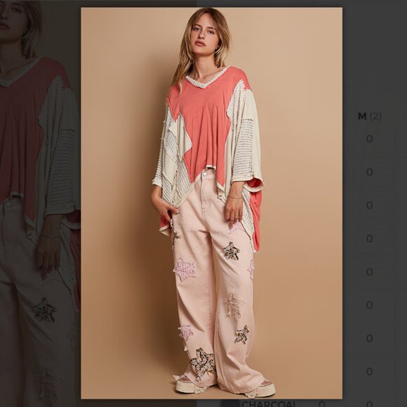 #197 3 Left! POL oversized fit top - Picture 5 of 5